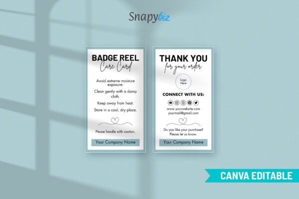 Badge Reel Care Card Editable Template Cc 54 Feature Images 4 Badge reel care card editable template - image 5