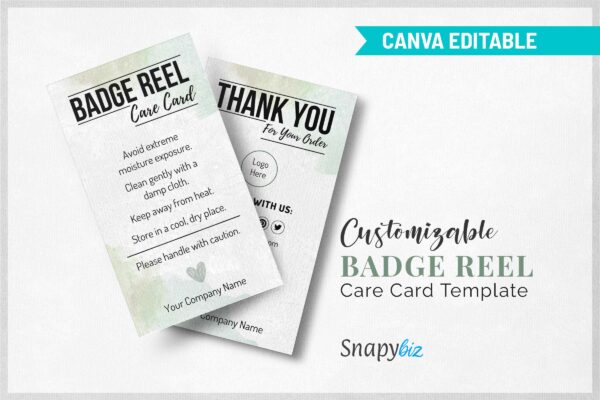 Badge Reel Instructions Care Card Template Cc 57 Feature Images 10 Customizable badge reel care card template - image 11