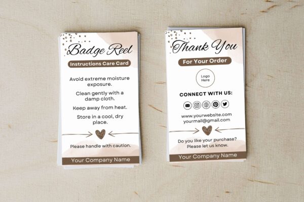 Badge Reel Instructions Care Card Template Cc 57 Feature Images 3 1 Badge reel instructions care card template - image 4