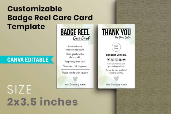 Badge Reel Instructions Care Card Template Cc 57 Feature Images 6 Customizable badge reel care card template - image 7