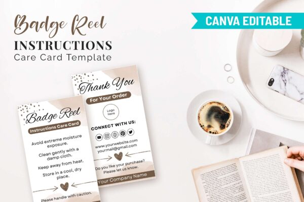 Badge Reel Instructions Care Card Template Cc 57 Feature Images 9 1 Badge reel instructions care card template - image 10