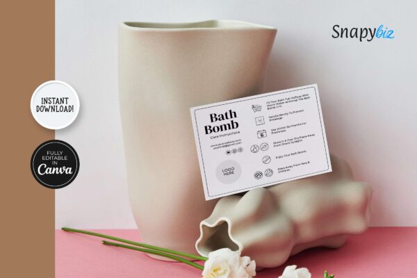 Bath Melt Care Guide Canva Template Feature Images 4 Bath bomb care guide canva templates - image 5