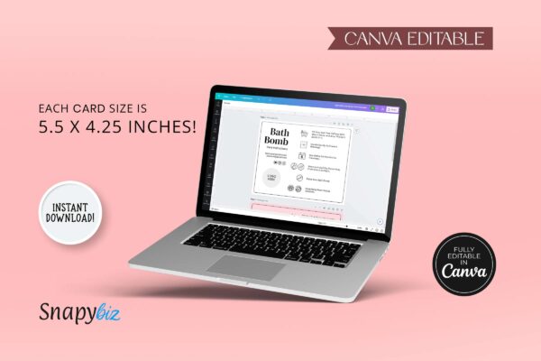Bath Melt Care Guide Canva Template Feature Images 9 Bath bomb care guide canva templates - image 10