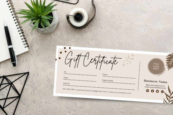 Boho Business Gift Certificate Template Canva Feature Images 2 Boho business gift certificate template - image 3