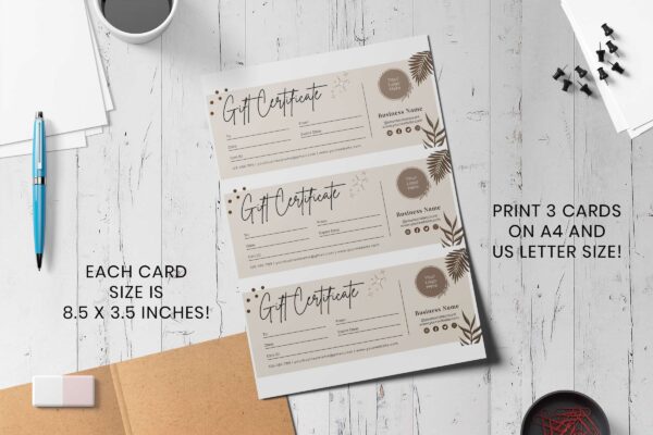 Boho Business Gift Certificate Template Canva Feature Images 4 Boho business gift certificate template - image 5