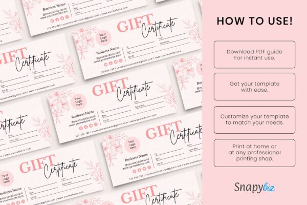 Boho Gift Certificate Canva Template Feature Images 10 Boho gift certificate canva template - image 11