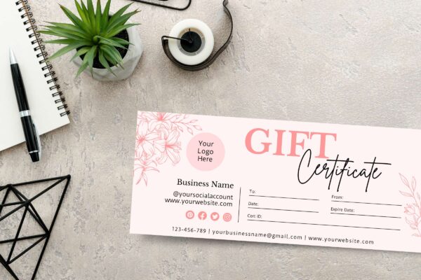 Boho Gift Certificate Canva Template Feature Images 2 Boho gift certificate canva template - image 3