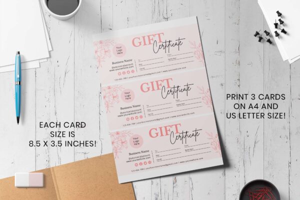 Boho Gift Certificate Canva Template Feature Images 4 Boho gift certificate canva template - image 5