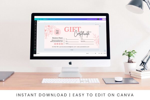 Boho Gift Certificate Canva Template Feature Images 5 Boho gift certificate canva template - image 6