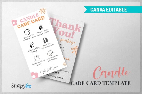 Candle Care Card Template Feature Images 6 Candle care card template - image 6