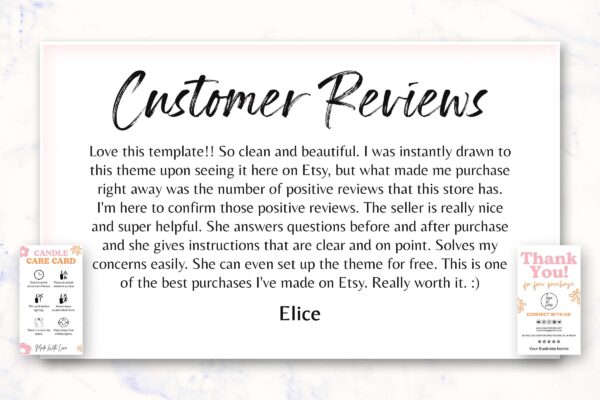 Candle Care Card Template Feature Images 7 Candle care card template - image 7