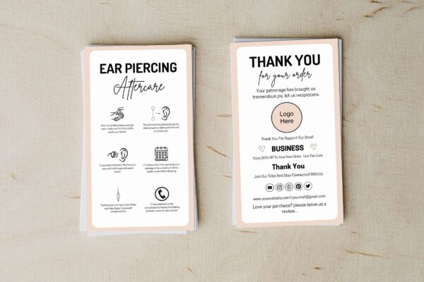 Customizable ear piercing aftercare - image 4