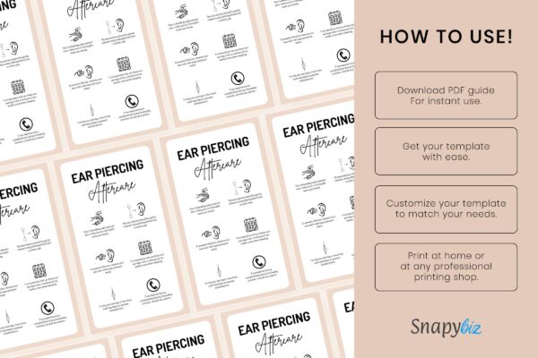 Customizable ear piercing aftercare - image 9
