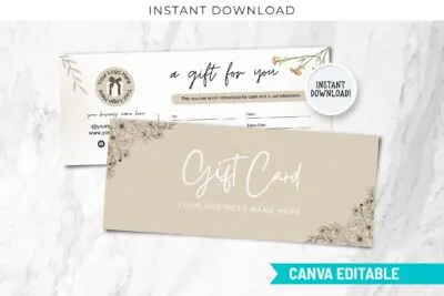 Gift Certificate Template PDF