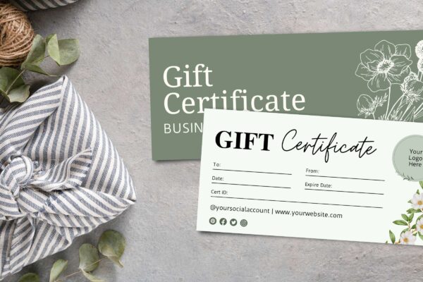 Editable And Printable Minimal Gift Certificate Template7 Minimal gift certificate template - image 9
