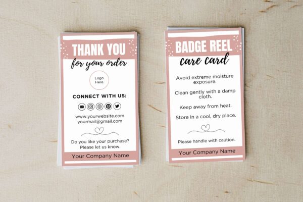 Editable Badge Reel Care Card Template Cc 53 Feature Images 3 Editable badge reel care card template - image 4