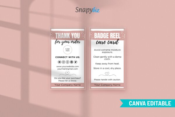 Editable Badge Reel Care Card Template Cc 53 Feature Images 4 Editable badge reel care card template - image 5