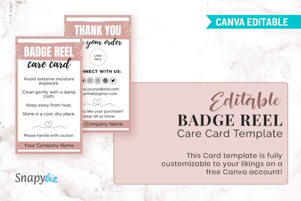 Editable Badge Reel Care Card Template Cc 53 Feature Images 5 Editable badge reel care card template - image 6
