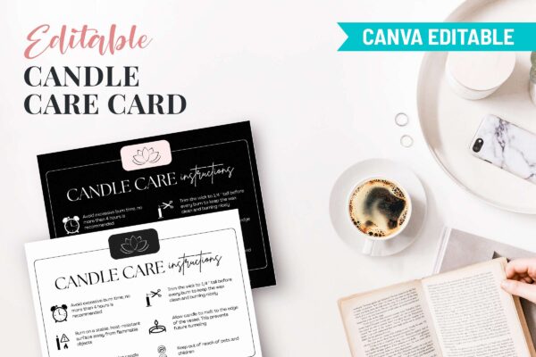 Editable Candle Care Card Cc 87 Feature Images 9 Editable candle care card template - image 10