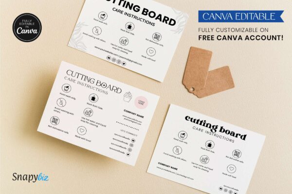 Editable cutting board care instructions - image 3
