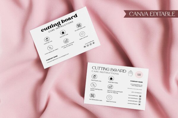 Editable cutting board care instructions - image 4