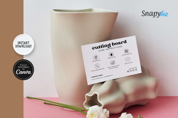 Editable cutting board care instructions - image 5