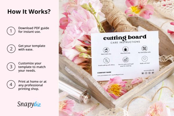 Editable cutting board care instructions - image 8