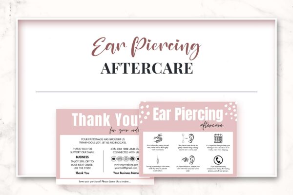 Editable ear piercing aftercare template - image 7