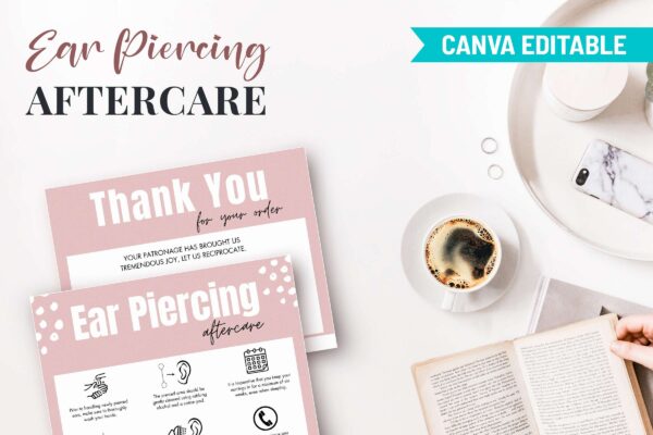 Editable ear piercing aftercare template - image 10