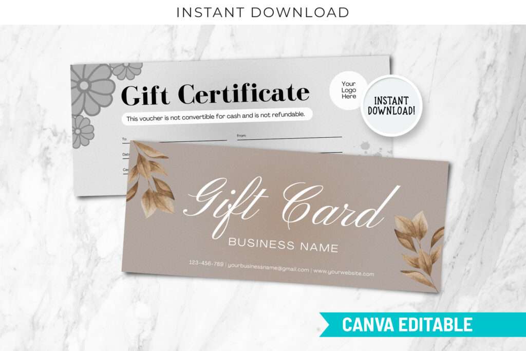 Editable Gift Certificate Template Editable Gift Certificate Template