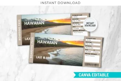 Hawaii Travel Gift Ticket