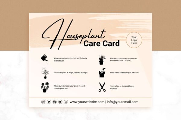 Editable Houseplant Care Card Feature Images 2 1 Editable houseplant care card template - image 3