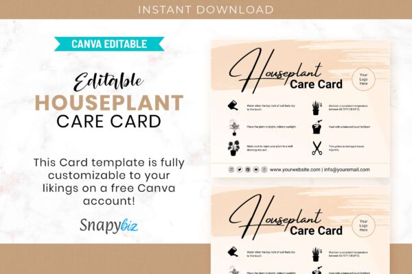 Editable Houseplant Care Card Feature Images 4 1 Editable houseplant care card template - image 5