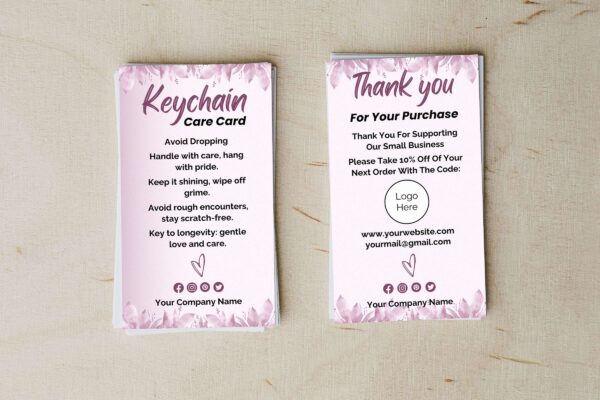 Editable Keychain Care Card Template Cc 41 Feature Images 3 Editable keychain care card template - image 4