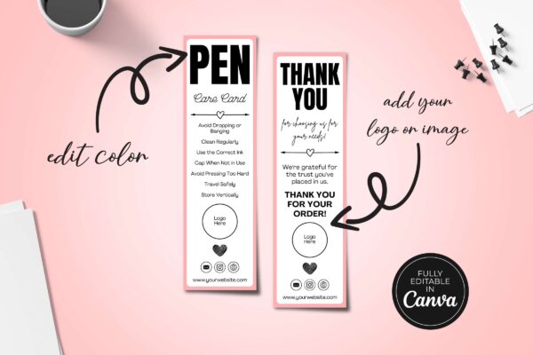 Editable Pen Care Card Template Cc 91 Feature Image 3 Editable pen care card template - image 4
