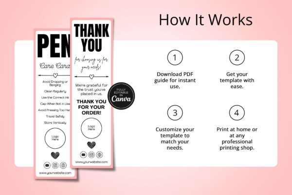 Editable Pen Care Card Template Cc 91 Feature Image 5 Editable pen care card template - image 6