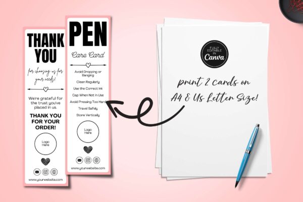 Editable Pen Care Card Template Cc 91 Feature Image 8 Editable pen care card template - image 9