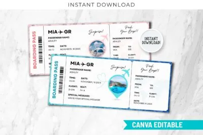 Greece Boarding Pass