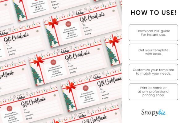 Holiday Gift Certificate Template 10 Holiday gift certificate template - image 11