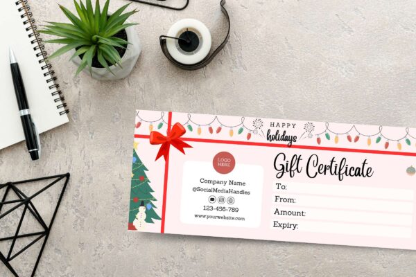 Holiday Gift Certificate Template 2 Holiday gift certificate template - image 3