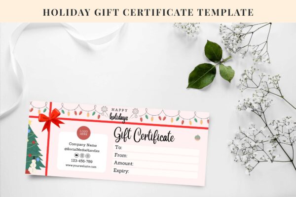 Holiday Gift Certificate Template 3 Holiday gift certificate template - image 4