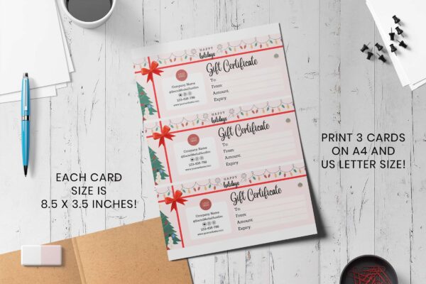 Holiday Gift Certificate Template 4 Holiday gift certificate template - image 5