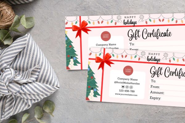 Holiday Gift Certificate Template 7 Holiday gift certificate template - image 8