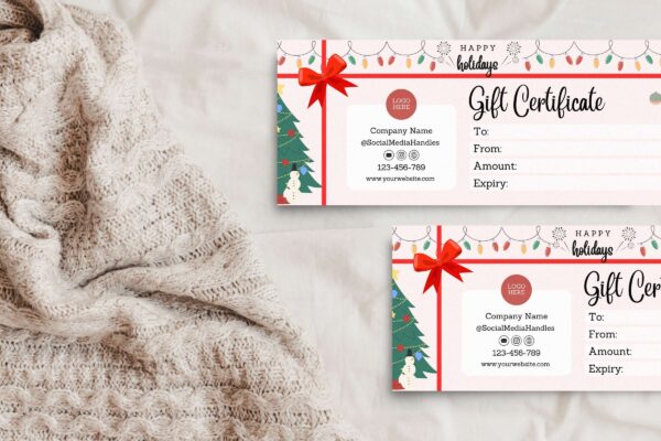 Holiday Gift Certificate Template 9 Holiday gift certificate template - image 10