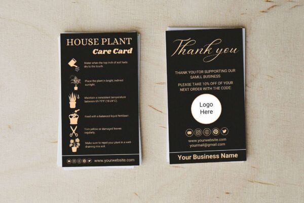 Houseplant Care Card Editable Template Feature Images 3 Houseplant care card editable template - image 4
