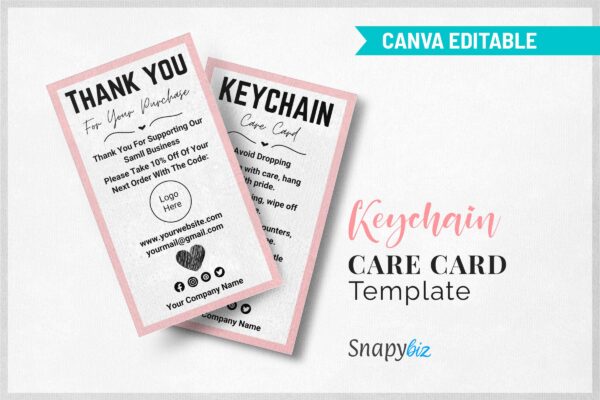 Keychain Care Cards Template Cc 81 Feature Images 10 Keychain care card instructions template - image 11