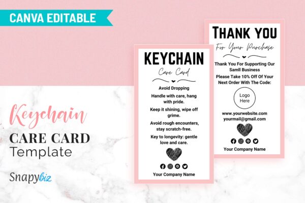 Keychain Care Cards Template Cc 81 Feature Images 2 1 Keychain care card instructions template - image 3