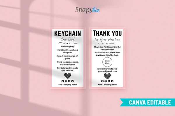 Keychain Care Cards Template Cc 81 Feature Images 4 Keychain care card instructions template - image 5