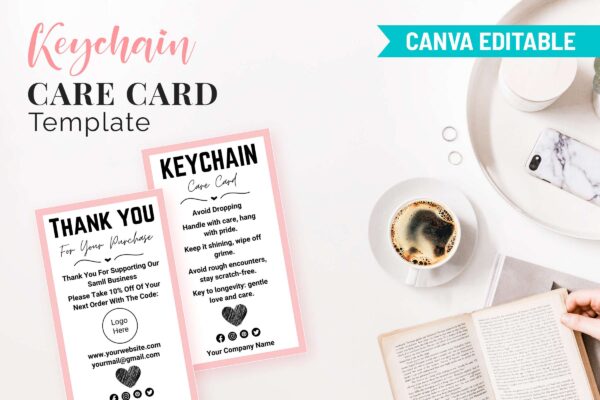 Keychain Care Cards Template Cc 81 Feature Images 9 Keychain care card instructions template - image 10