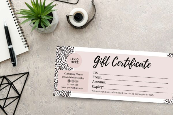Leopard Gift Certificate Feature Images 2 Leopard gift certificate template - image 3